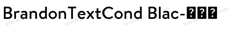 BrandonTextCond Blac字体转换